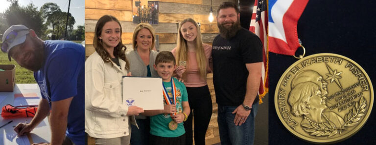 Eric "Buzz" Hoffman, a U.S. Air Force veteran, serves with the organization Every Warrior. He received the Zachary and Elizabeth Fisher Distinguished Civilian Humanitarian Award for the Global Strike Command.